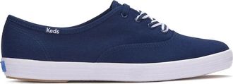 Keds Womens Keds Champion Sneakers Navy Canvas Comfort Casual Shoes ZAP1425