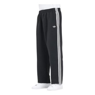 adidas Zwarte Sportieve Baggy Broek - Heren - Straight fit broeken - Zwart - 2XL - Katoen - Broeken