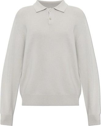 Lisa Yang Cashmere Polo Rufus - Heren - Cashmere truien - Grijs - XL - Kasjmier - Truien & Vesten