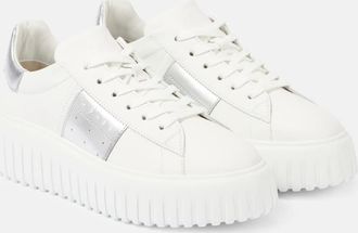 Hogan H-Stripes leather platform sneakers