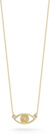 Ember Fine Jewelry 14K Gold & Diamond Evil Eye Necklace