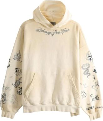 Balenciaga Sudadera con capucha Tattoo - Sweatshirts & Hoodies - Mujer - Beige - L
