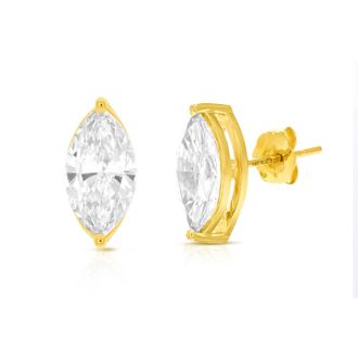 Vir Jewels 2 cttw Marquise Lab Grown Diamond Stud Earrings in 14K Gold With Push Backs For Women
