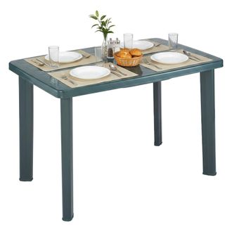 Dmora Dmora Table Rectangulaire Modulable, Made In Italy, 101 X 68 X 72 Cm, Couleur Verte