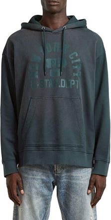 G-Star Logo Graphic Hoodie in Dark Patriot Blue at Nordstrom, Size Xx-Large