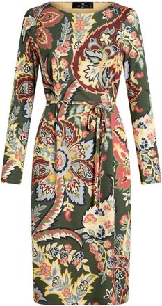 Etro Multicolor Abstract Pattern Dress