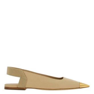 Ferragamo Alhena Nappa Slingback Flats, Size 7.5 C
