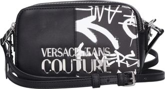 Versace Jeans Couture Tassen - Dames - Schoudertassen - Zwart - ONE Size - Leer - Tassen