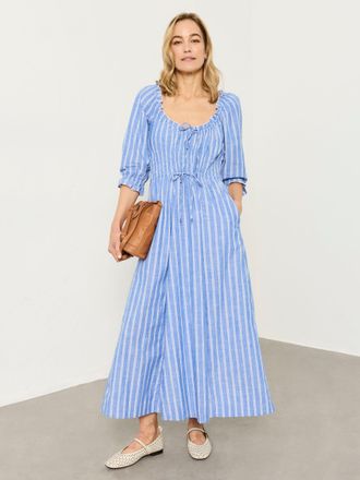 Fat Face FatFace Camille Blue Petite Dress