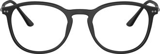 Giorgio Armani 0ar7125 Round Black Acetate Frame Sunglasses with Keyhole Bridge
