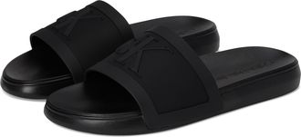 Calvin Klein Mens Wlinderz Slide Sandal, black, 9.5 UK
