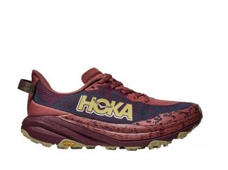 Hoka One One Womens Speedgoat 6 Trail Running Shoes In Rouge/black Cherry