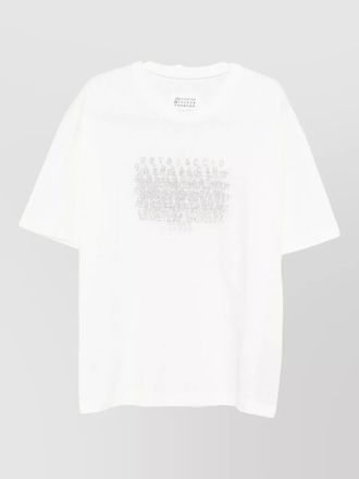 Maison Margiela cotton graphic print crew neck t-shirt