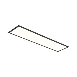 QAZQA Qazqa Panel Led Negro Rectangular Con Led Regulable En 3 Pasos