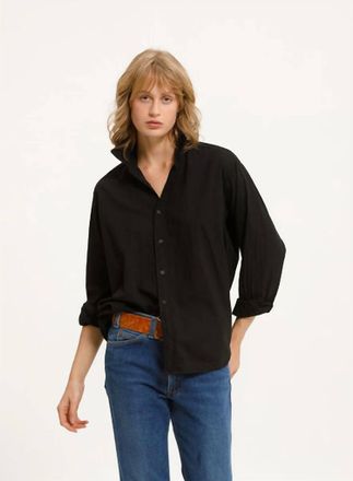 Cali Dreaming Collared Boy Shirt In Black