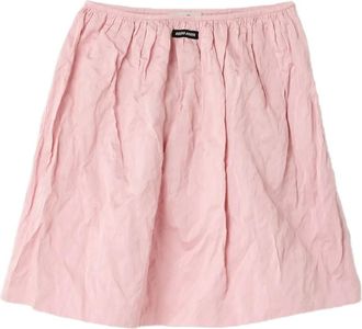 Miu Miu Mini-rok met logodetail - Roze
