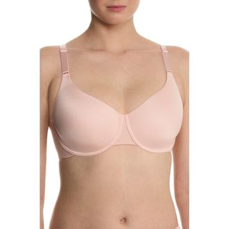 Natori Liquid Full Fit Balconette T-Shirt Bra in Peach Whip at Nordstrom, Size 32Ddd