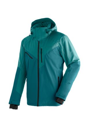 Maier Sports Skijacke MAIER SPORTS Pajares, Herren, Gr. 48, blau (rauchblau), 100% Polyester, Rundhals, Jacken Skijacke, Herren Winterjacke, wind- und wasserdicht,
