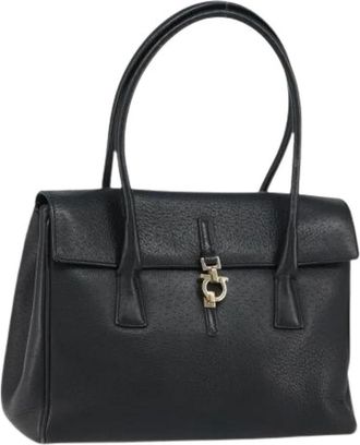 Ferragamo Pre-owned Shoulder Bags, female, Black, Size: ONE SIZE Pre-owned Hand Bag