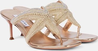 Aquazzura Sandali Reef Star 65 in pelle