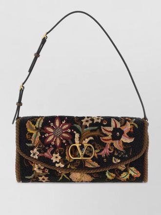 Valentino Garavani de vain small silk shoulder bag