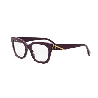Fendi Glasses, unisex, Purple, Size: 52 MM First Oval Optical Frame