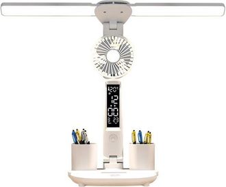 OEM L&aacute;mpara De Escritorio, L&aacute;mpara De Protecci&oacute;n Ocular, Tres Colores, Control De Brillo Continuo, Recargable, Blanca