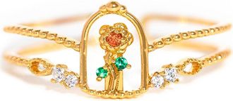 Girls Crew x Disney Beauty & The Beast Enchanted Rose in Gold at Nordstrom, Size 4.5