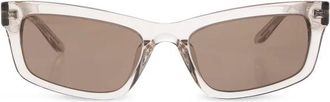 Balenciaga Rechthoekige Zonnebril - unisex - Zonnebrillen - Grijs - ONE Size - Accessoires