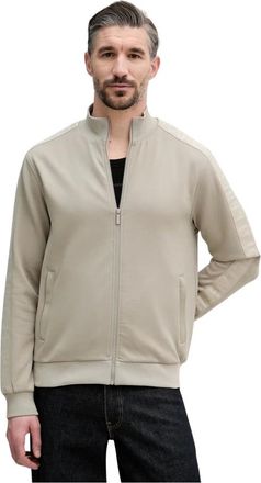 Karl Lagerfeld Hoodies & sweatvesten, Heren, Grijs, XL, Polyester, Zip-through Sweatshirt