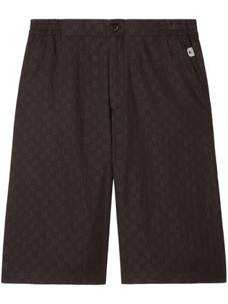 Off-white Damier shorts - Bruin