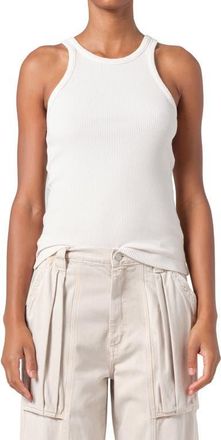 A Gold E Rayne Rib Tank in Powder at Nordstrom, Size X-Large