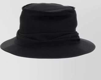 Yohji Yamamoto drape hat foldable soft structure wide brim