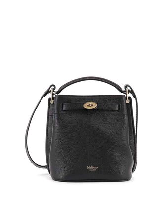 Mulberry Leather bucket bag with logo