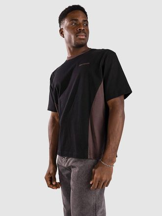 Blue Tomato Boxy Two Tone Ringer T-Shirt zwart