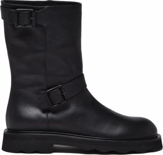 Pomme Dor Schoenen, Dames, Zwart, 39 EU, Leer, Biker Boot