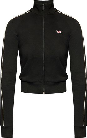 Diesel Jamila zipped sweatshirt - women - Cotton/Nylon - L - Black