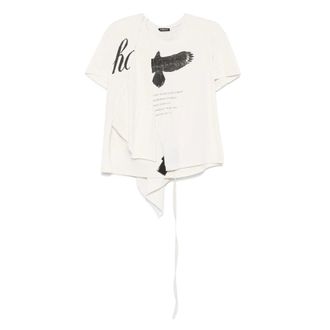 Ann Demeulemeester T Shirt Neutro-Donna