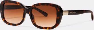 Coach Signature Rectangle Sunglasses
