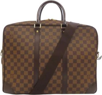 Louis Vuitton Pre-owned Shoulder Bags, male, Brown, Size: ONE SIZE Pre-owned Vintage Damier Canvas Shoulder Bag