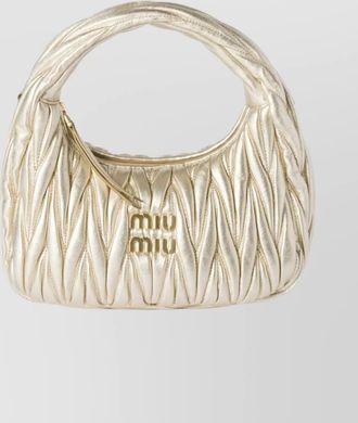 Miu Miu quilted clutch bag top handle