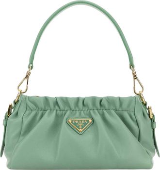 Prada Green Logo Small Shoulder Bag