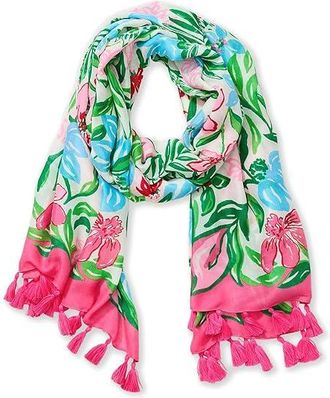 Lilly Pulitzer Resort Womens Scarf Glowing Gardens Engineered