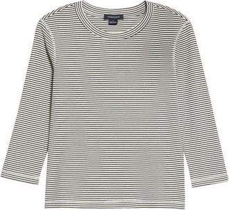 Sanctuary Mode Stripe Cotton Knit T-Shirt in Chalk White/french Stripe at Nordstrom, Size Xx-Small