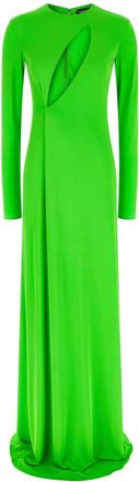 Tom Ford Green Slash Front Evening Dress