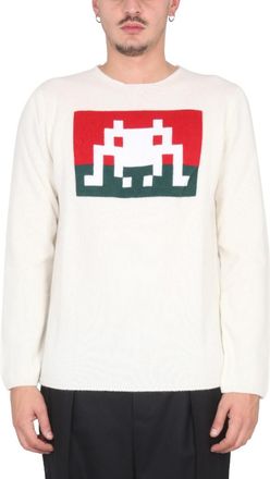 Comme Des Gar&ccedil;ons Off White Graphic Sweater