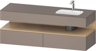 Duravit Qatego Lavabo Encastrado Con Base De Lavabo Consola, - Duravit
