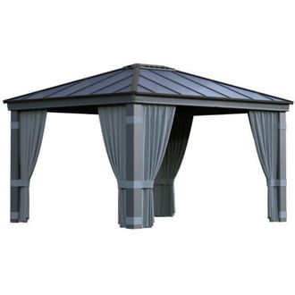Palram Palram-canopia - Canopia Set De Cortinas Para Dallas 3.6x4.3 M Cenador Gris Oscuro