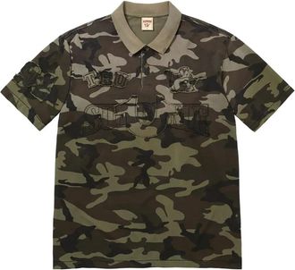 SUPREME x True Religion Polo con stampa camouflage - Verde