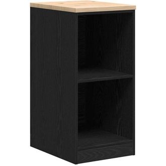 vidaXL vidaXL Armadietto da Garage Nero 40x51x85 cm in Legno Massello di Pino